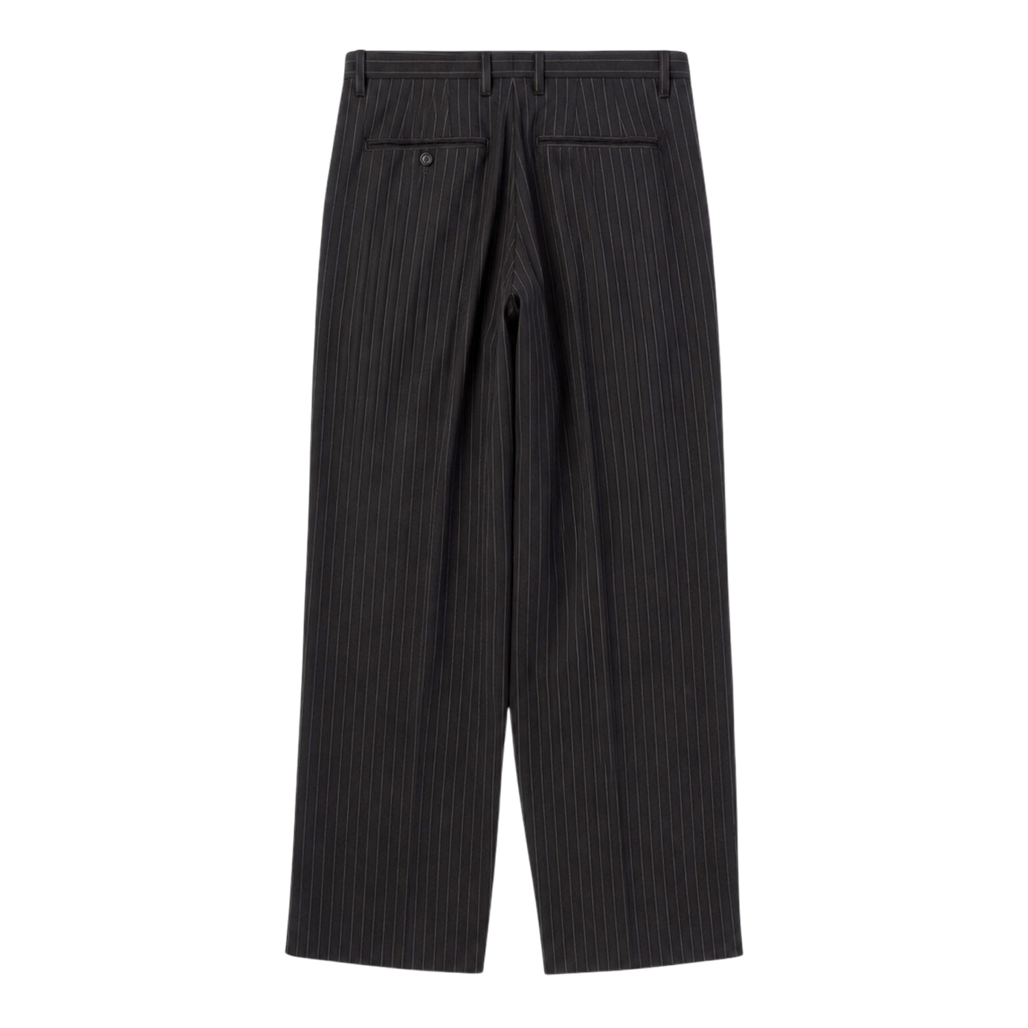 Saturdays NYC] George Herringbone Stripe Two Tuck Pant / Black