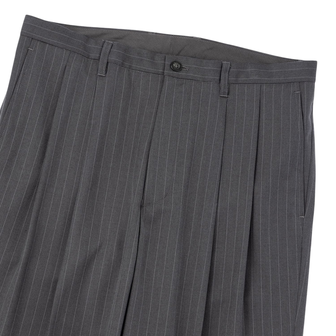 [Saturdays NYC] George Herringbone Stripe Two Tuck Pant / Gray (BBS26030)