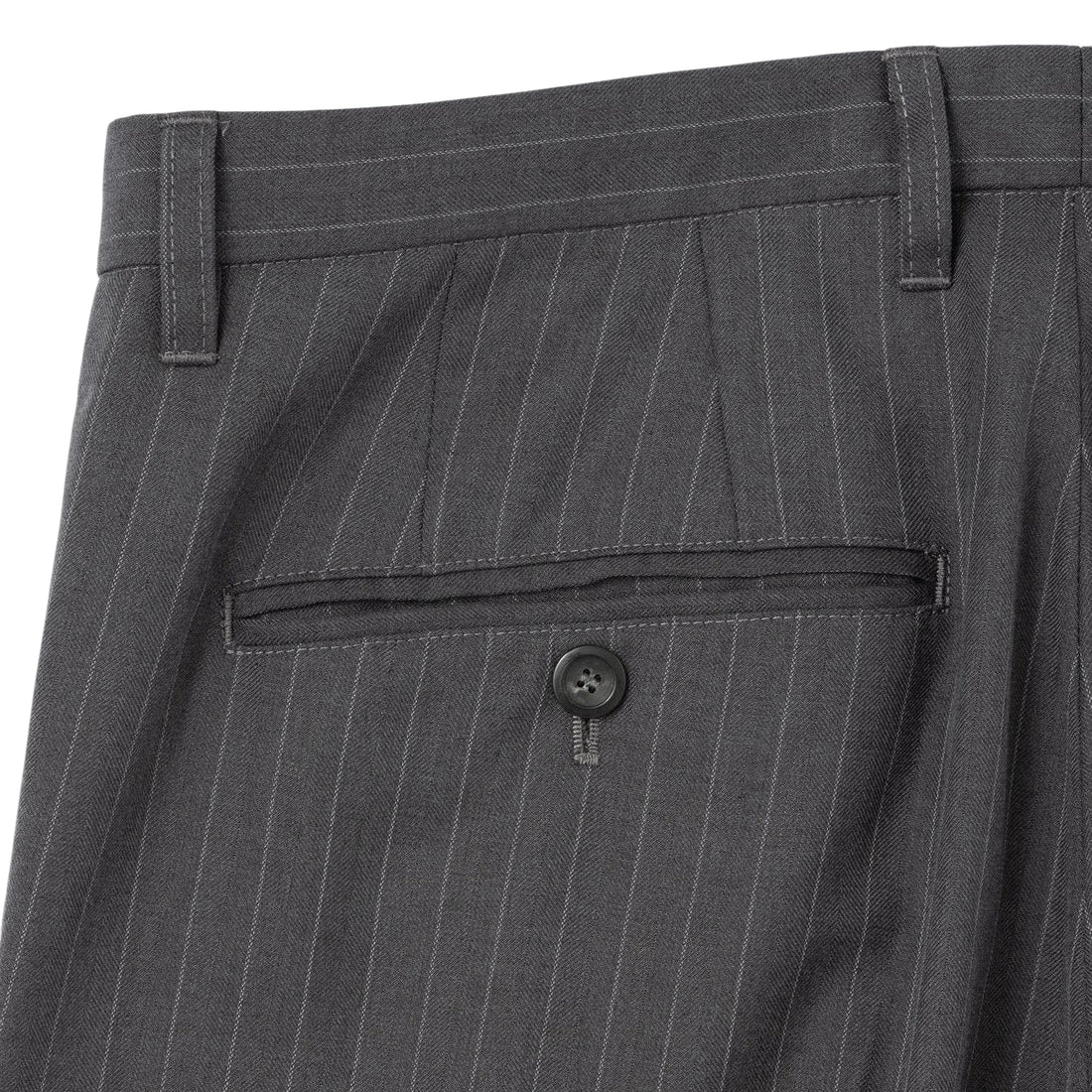 [Saturdays NYC] George Herringbone Stripe Two Tuck Pant / Gray (BBS26030)