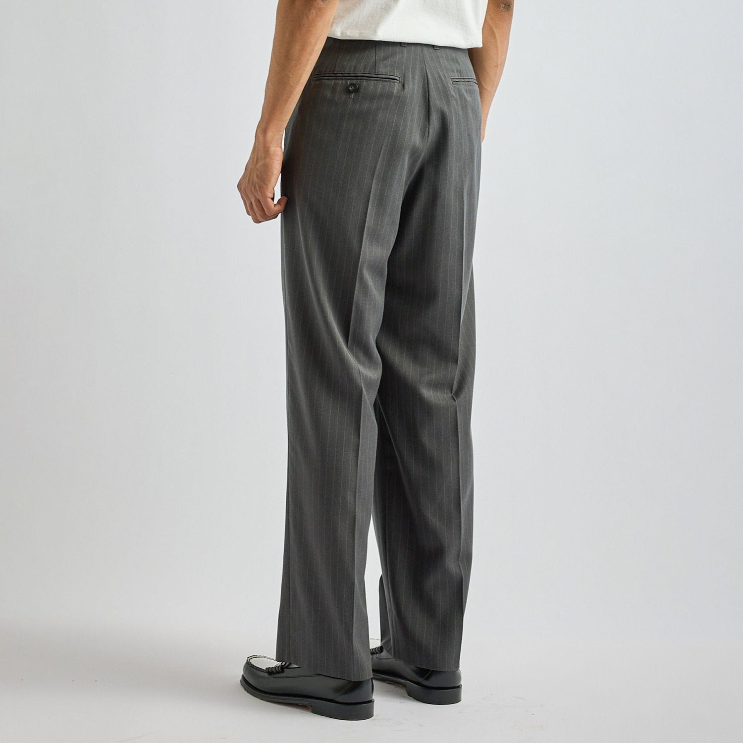 Saturdays NYC] George Herringbone Stripe Two Tuck Pant (BBS26030