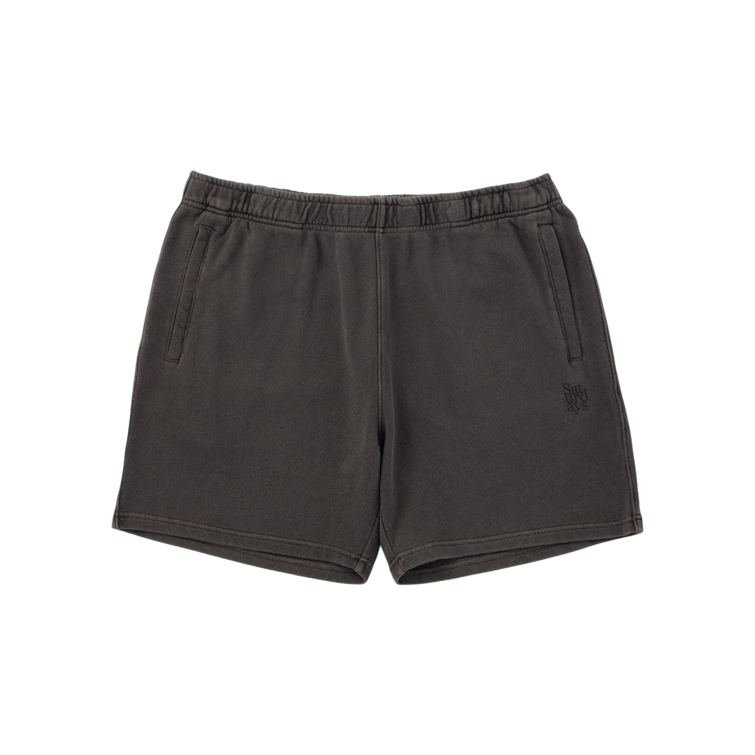 Saturdays NYC] Austin Pigment Dyed Sweat Short Pant / Black