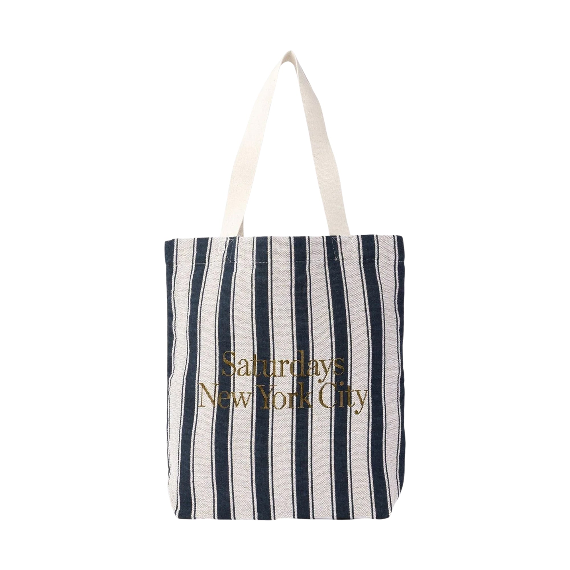 Saturdays NYC] Miller Stripe Tote Bag / Blue (BBX26360) – R&Co.