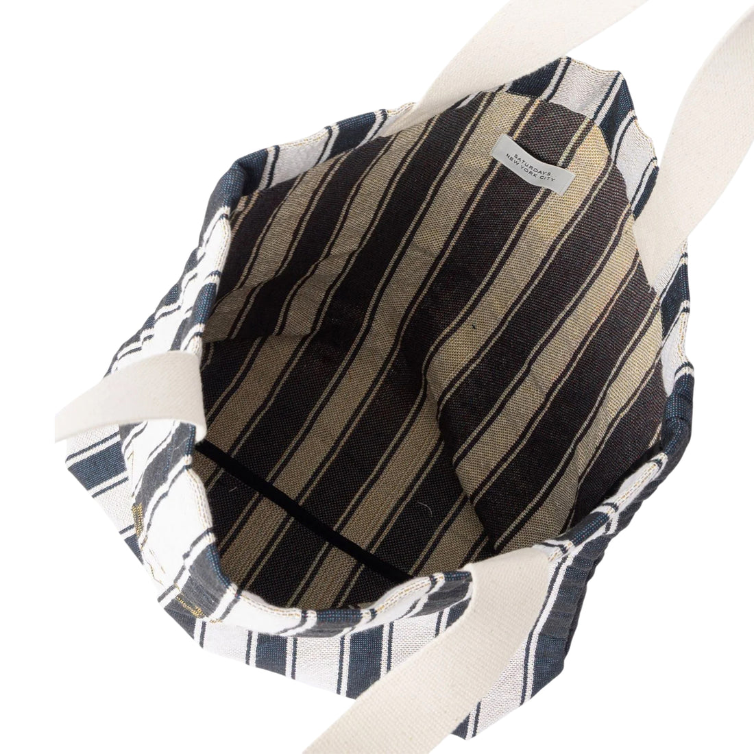 [Saturdays NYC] Miller Stripe Tote Bag / Blue (BBX26360)