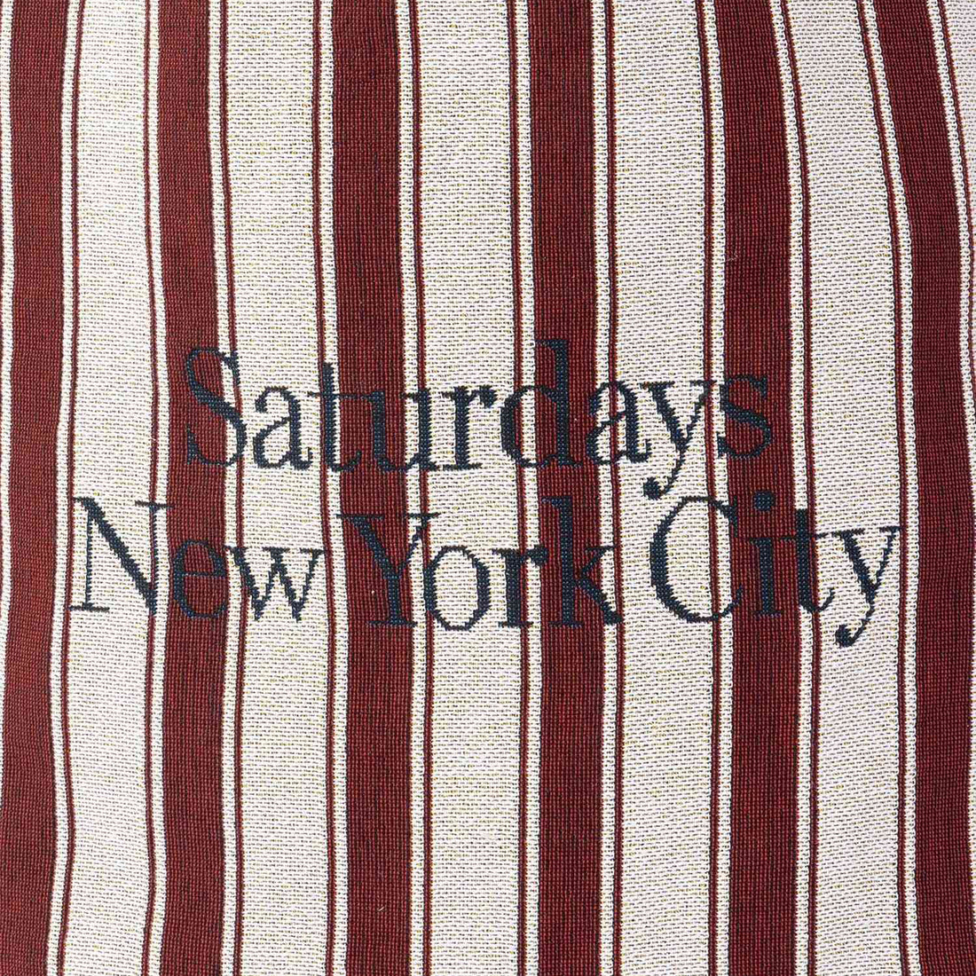 [Saturdays NYC] Miller Stripe Tote Bag / Wine (BBX26360)