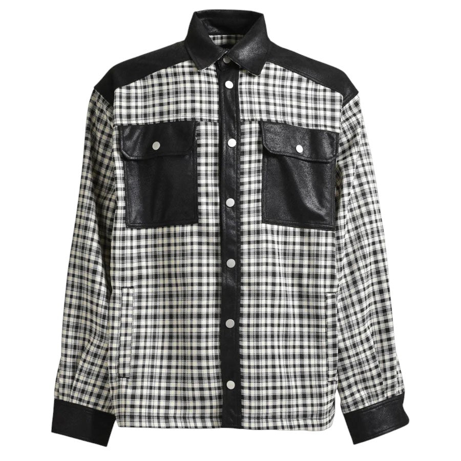 トップス BREATH NEWRICH CHECK SHIRT JACKET BREATH]NEWRICH CHECK SHIRT JACKET/BLACK(BR25SS-S2003) – R&Co.