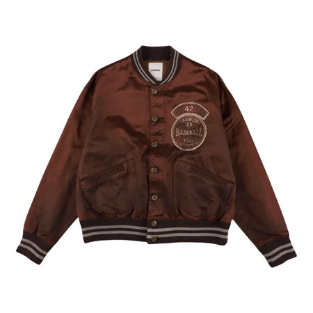 [BOWWOW]BASEBALL CHAMPION SATIN JACKET AGED/AGED BURGANDY(BW252-BCSJ)
