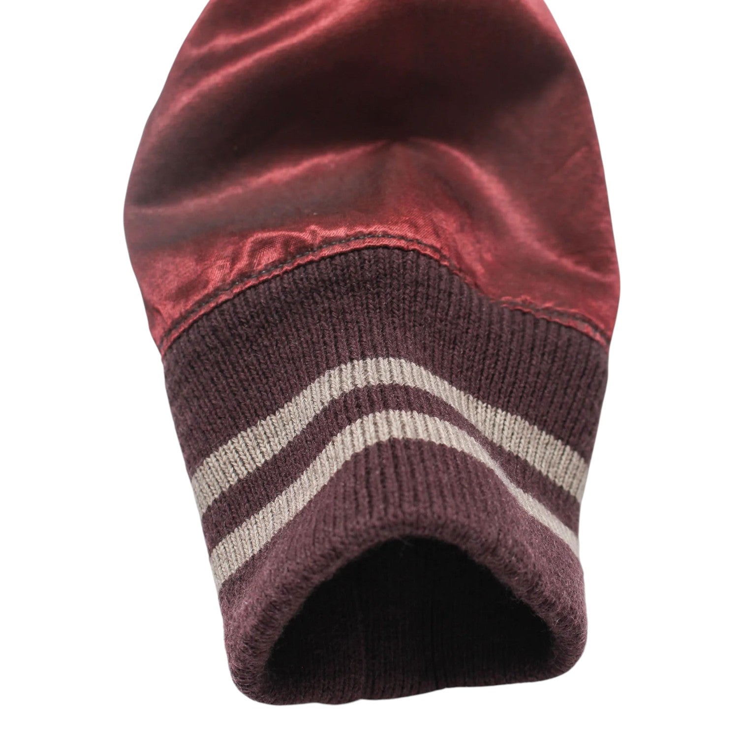 BOWWOW]BASEBALL CHAMPION SATIN JACKET AGED/AGED BURGANDY(BW252