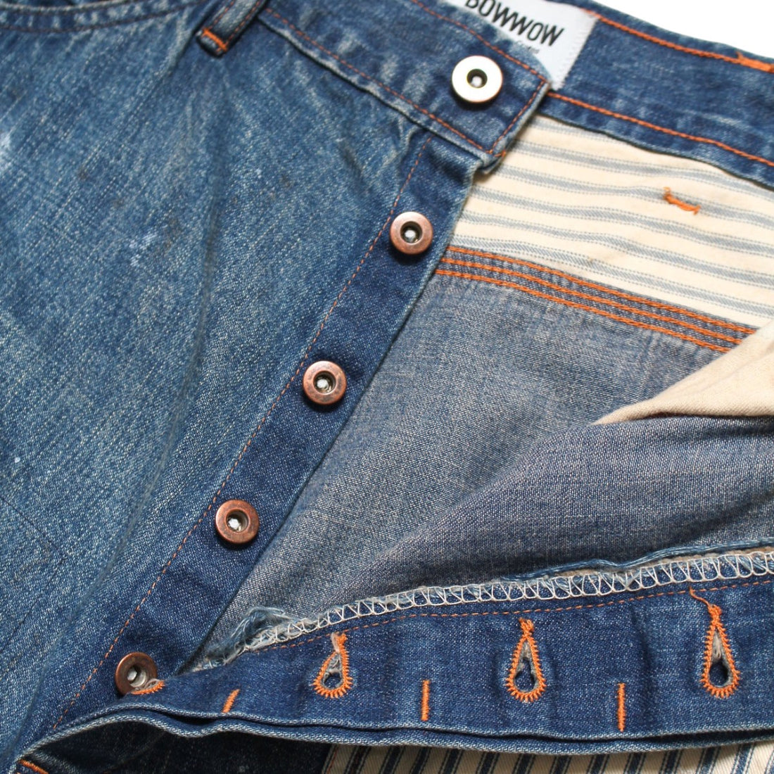 [BOWWOW]LAPD PRISONER DENIM PT AGING/AGED INDIGO(BW252-LPDPA)