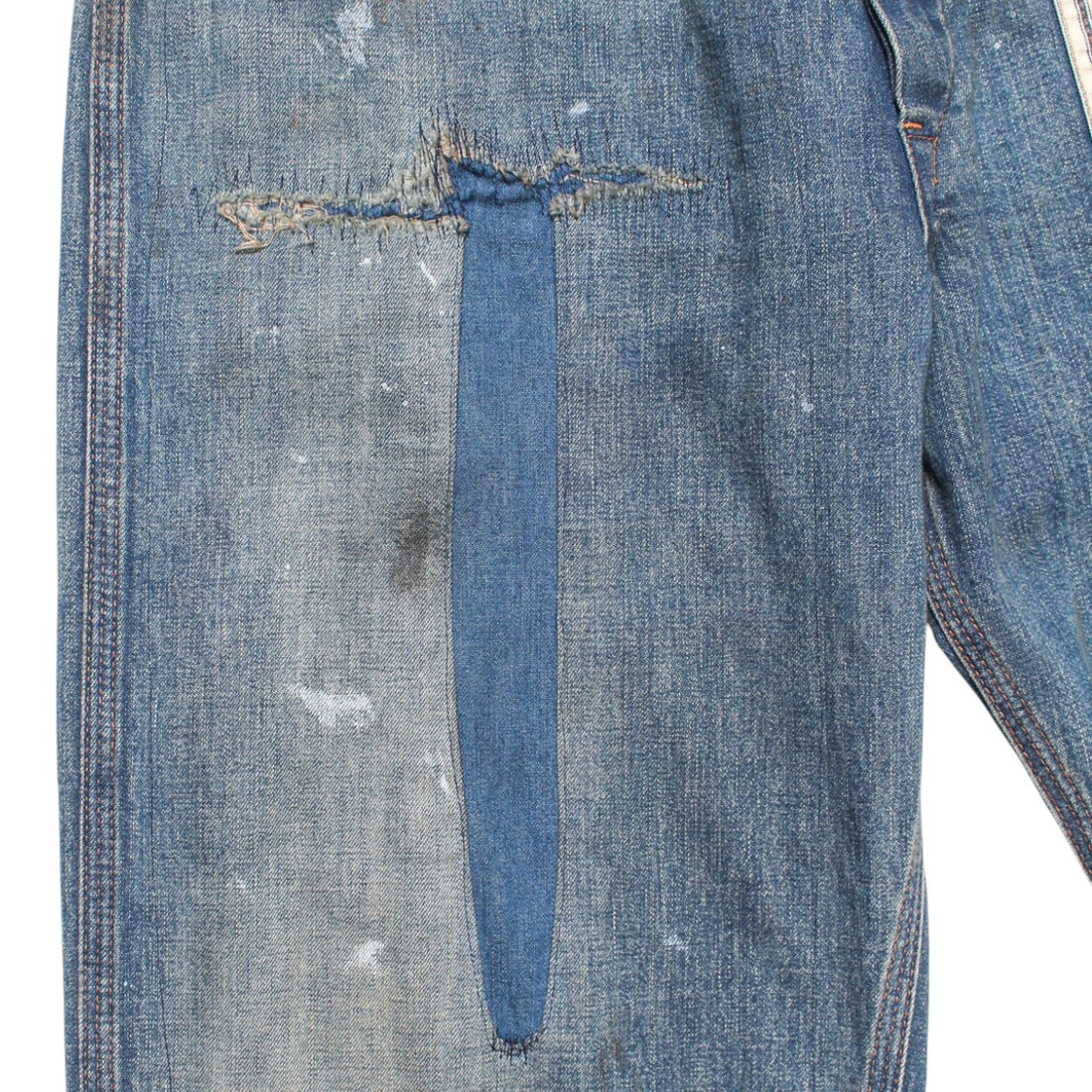 [BOWWOW]LAPD PRISONER DENIM PT AGING/AGED INDIGO(BW252-LPDPA)