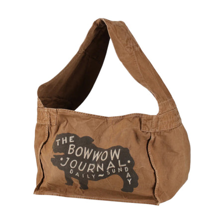 [BOWWOW]THE BOW WOW JOURNAL NEWSPAPER BAG AGED/BROWN(BW261-BJNB)