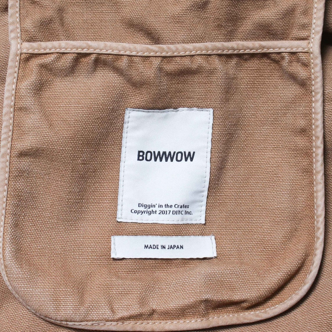 [BOWWOW]THE BOW WOW JOURNAL NEWSPAPER BAG AGED/BROWN(BW261-BJNB)