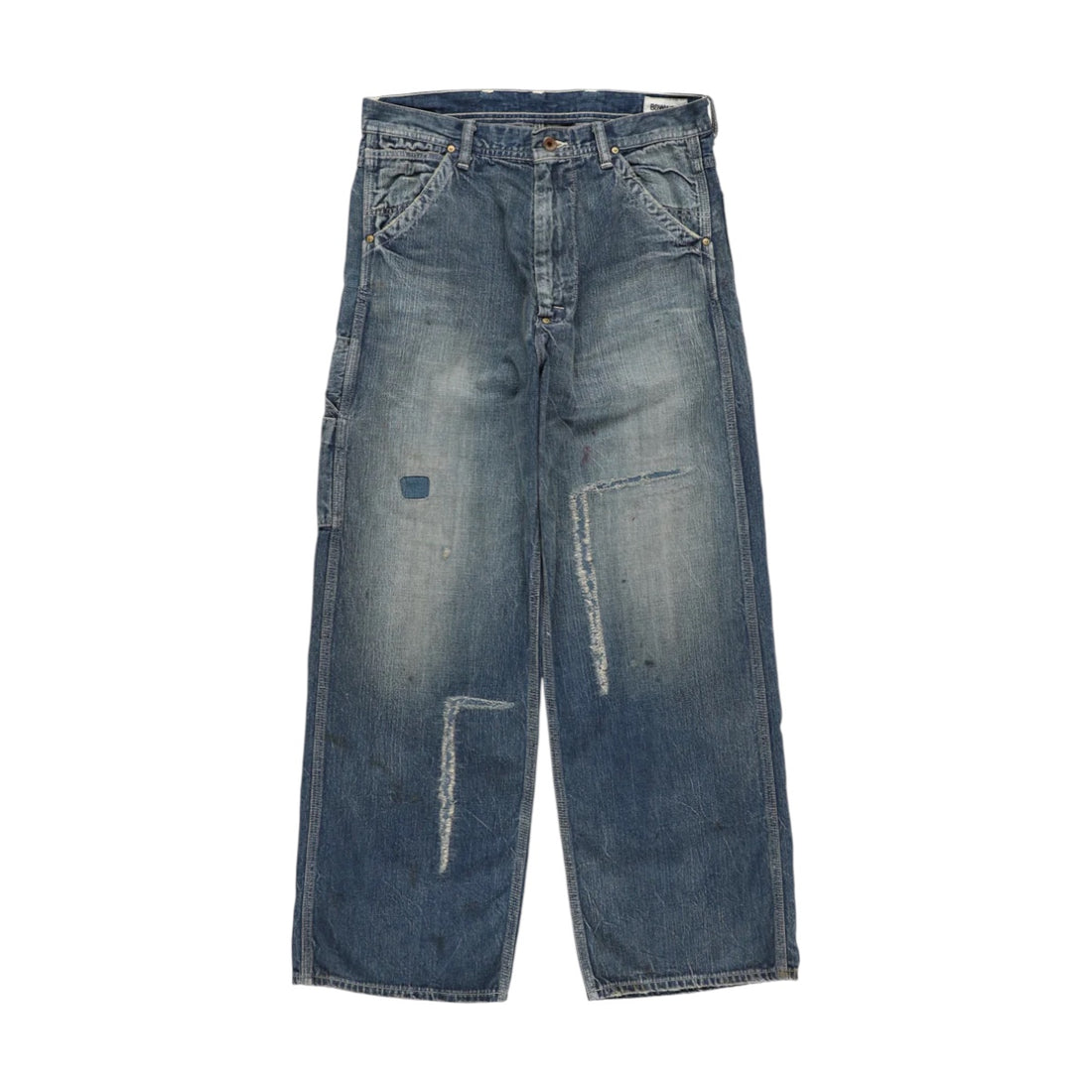 [BOWWOW]HERITAGE DENIM PAINTER PANTS AGED/INDIGO(BW261-HDPP)