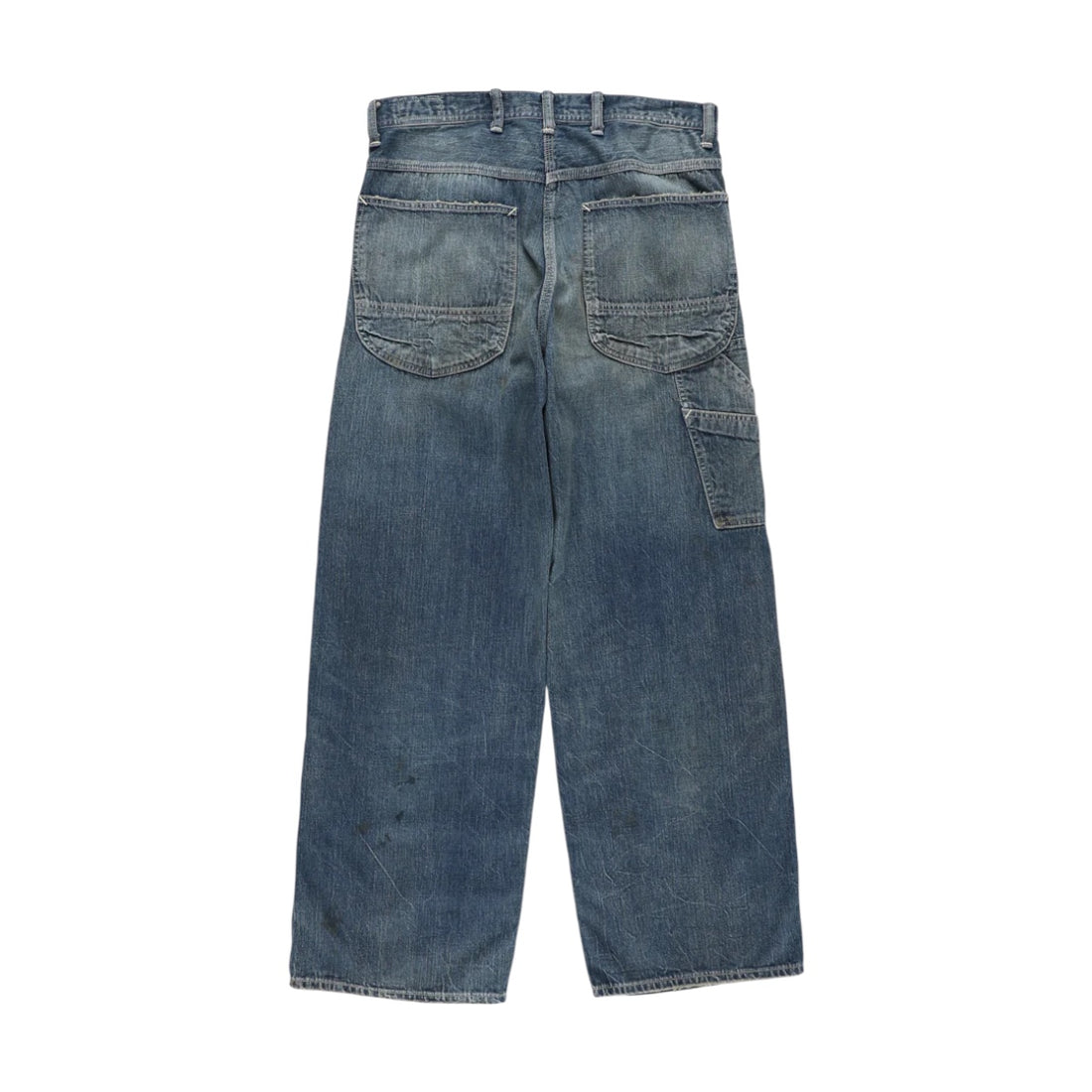 [BOWWOW]HERITAGE DENIM PAINTER PANTS AGED/INDIGO(BW261-HDPP)