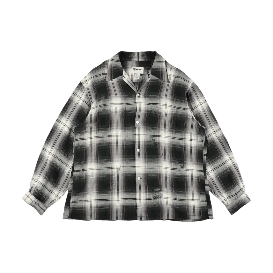 [BOWWOW]REMADE RAYON PLAID SHIRT AGED(BW261-RRPS)