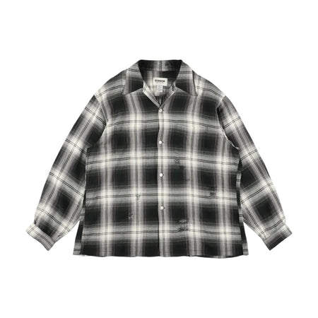 [BOWWOW]REMADE RAYON PLAID SHIRT AGED(BW261-RRPS)