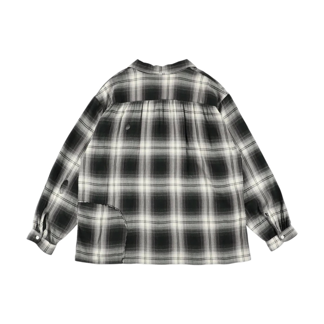 [BOWWOW]REMADE RAYON PLAID SHIRT AGED(BW261-RRPS)
