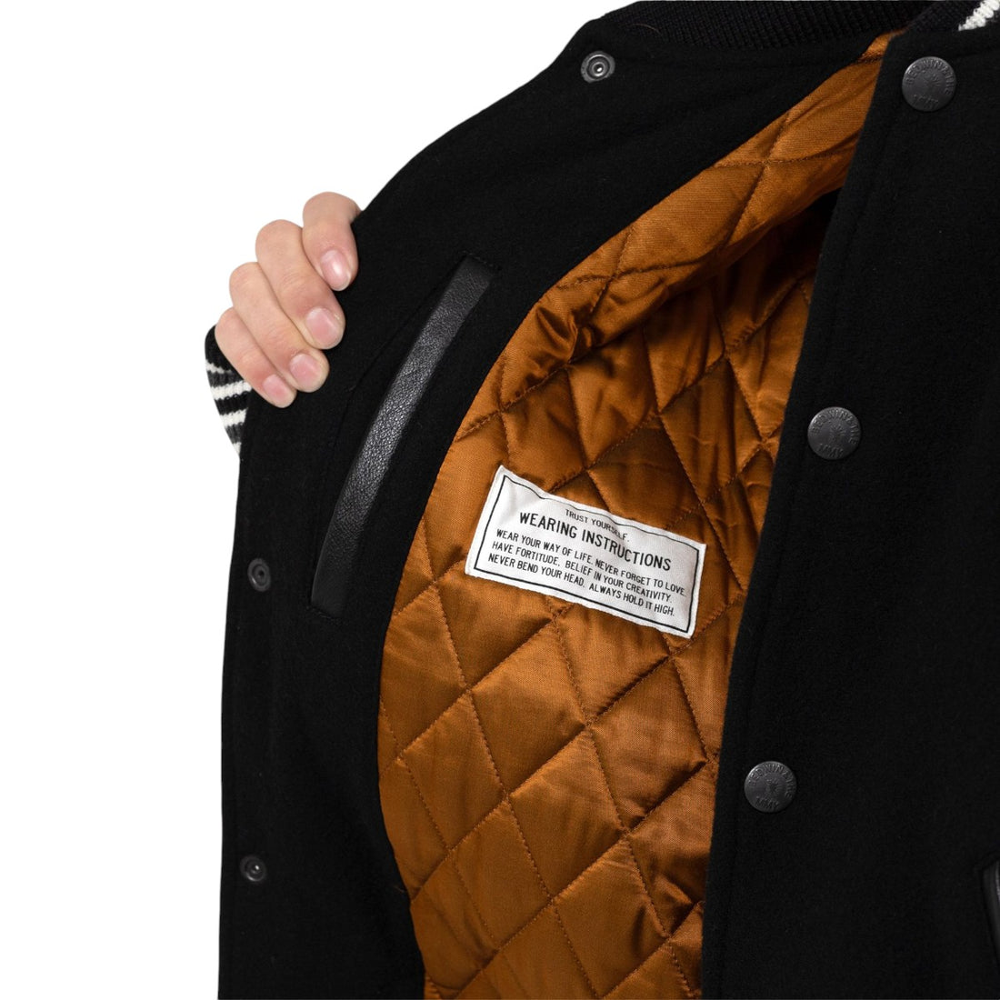 [MAISON MIHARA YASUHIRO]"BEDWIN & THE MMY” Stadium Jacket/BLACK(C15BL012)