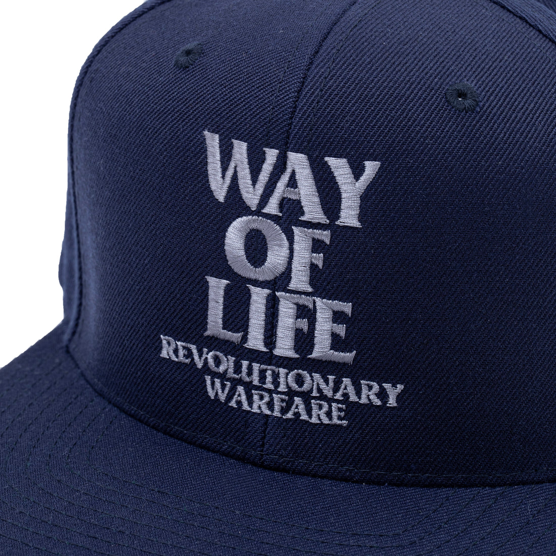 [RATS]EMBROIDERY CAP (WAY OF LIFE)/NAVY/SILVER GRAY
