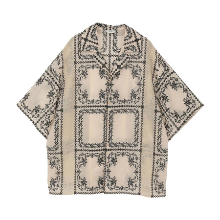 [CLANE]EMBROIDERY LACE BOX SHIRTS(10122-4263)