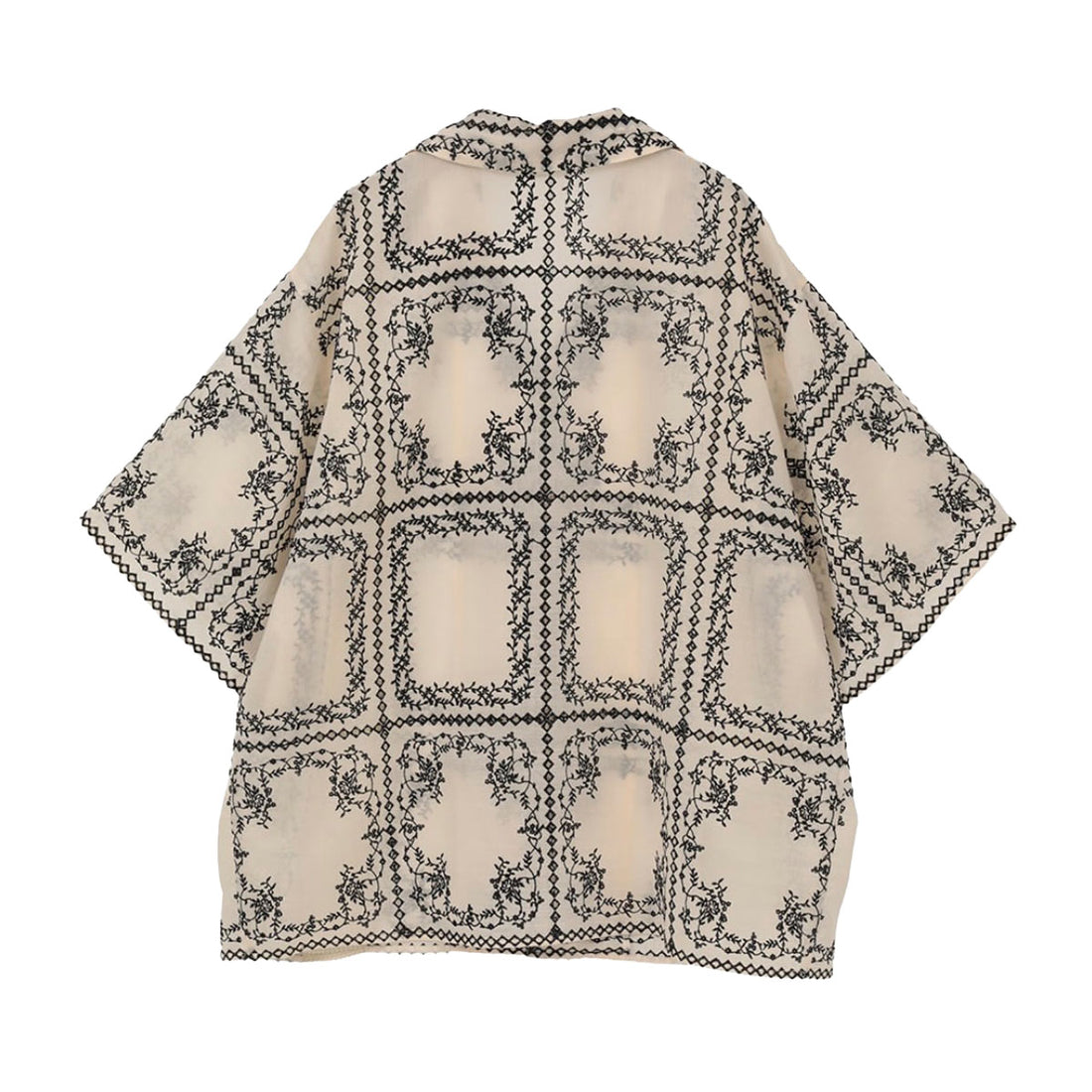 [CLANE]EMBROIDERY LACE BOX SHIRTS(10122-4263)