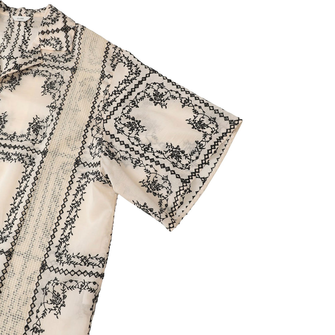 [CLANE]EMBROIDERY LACE BOX SHIRTS(10122-4263)