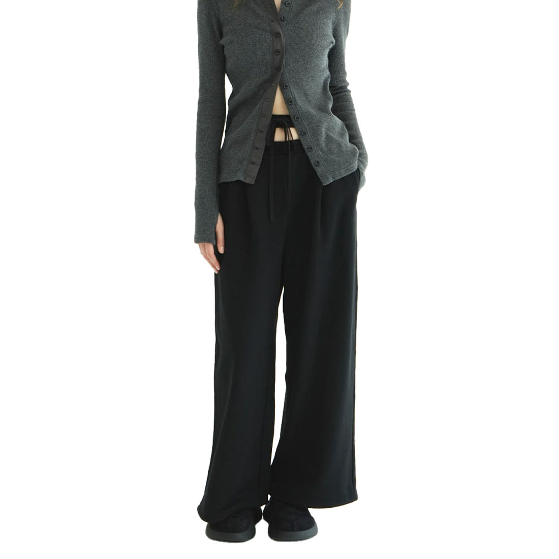 [CLANE]SLASH WAIST SWEAT PANTS(11110-7073)