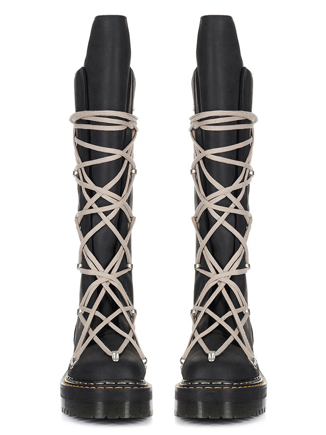 Rick Owens]× Dr.Martens/1B60 QUAD SOLE PENTALACE BOOT/BLACK