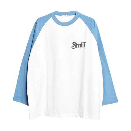 [F-LAGSTUF-F]cover logo raglan tee/WHITE/SAX(FS1391)