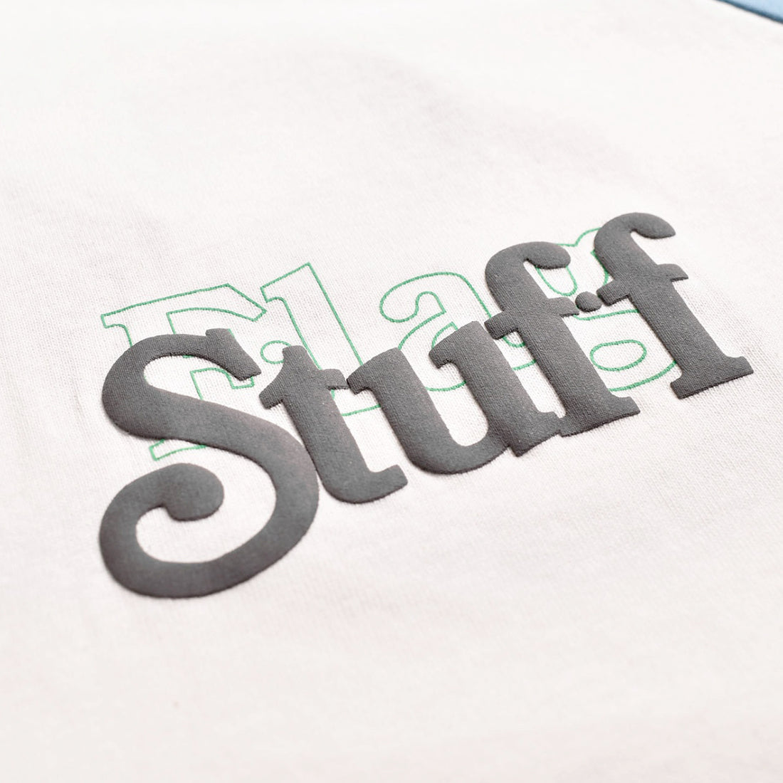 [F-LAGSTUF-F]cover logo raglan tee/WHITE/SAX(FS1391)