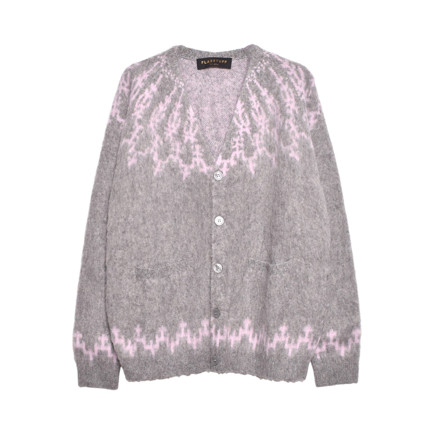 F-LAGSTUF-F]NORDIC MOHAIR CARDIGAN/GRAY(FS1297) – R&Co.