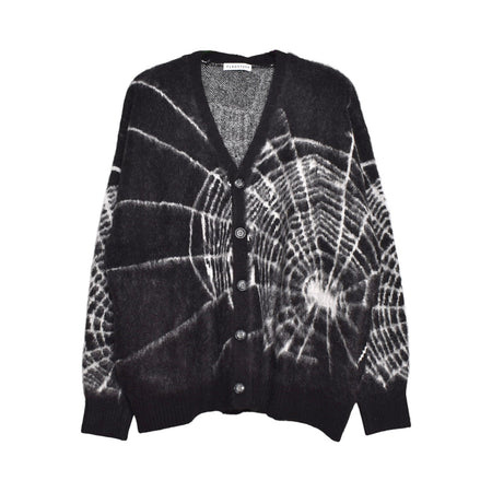 [F-LAGSTUF-F]SPIDER WEB MOHAIR CARDIGAN/BLACK(FS1269)