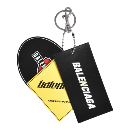 [BALENCIAGA]KEYRING 3 TAGS CHARM/BLACK/YELLOW/RED(8424742AB11)