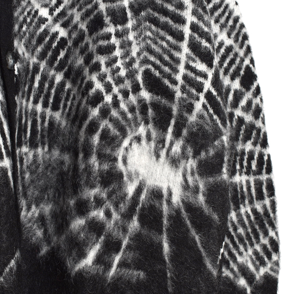[F-LAGSTUF-F]SPIDER WEB MOHAIR CARDIGAN/BLACK(FS1269)