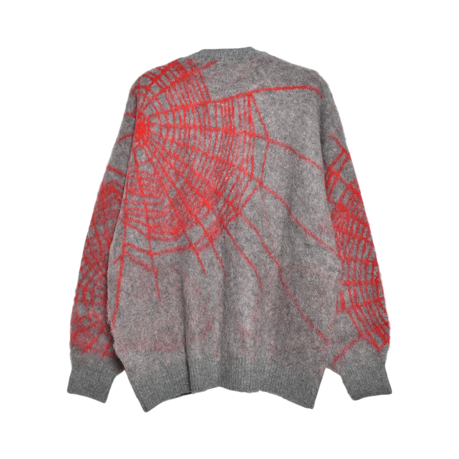 F-LAGSTUF-F]SPIDER WEB MOHAIR CARDIGAN/GRAY(FS1269) – R&Co.