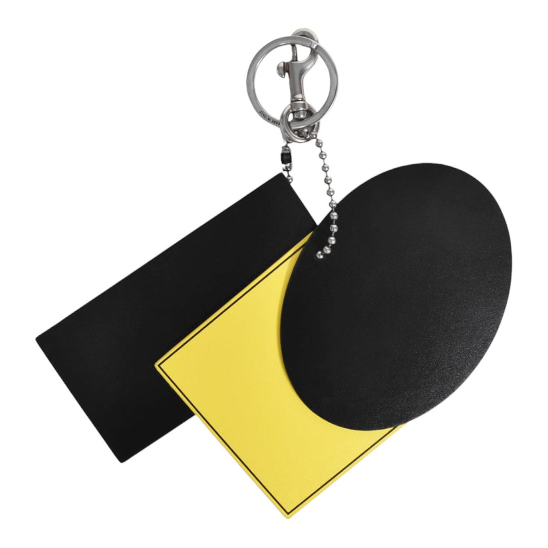 [BALENCIAGA]KEYRING 3 TAGS CHARM/BLACK/YELLOW/RED(8424742AB11)