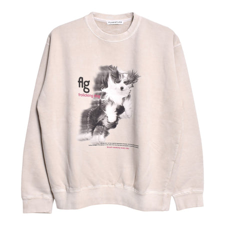 [F-LAGSTUF-F]DOG SWEAT/BEIGE(FS1185)
