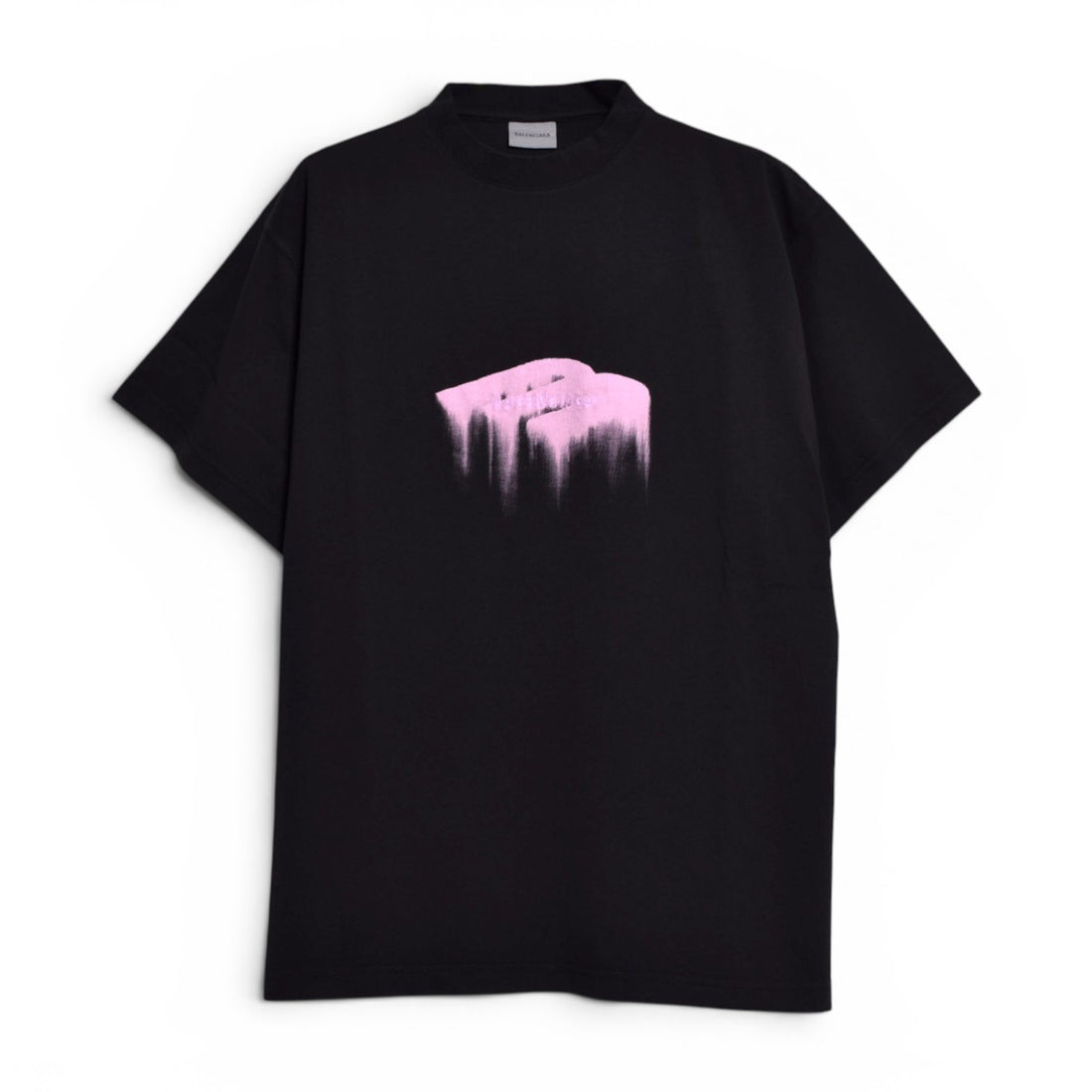 [BALENCIAGA]Wet Brush Oversized T-Shirt/BLACK(850345TUVJ8)