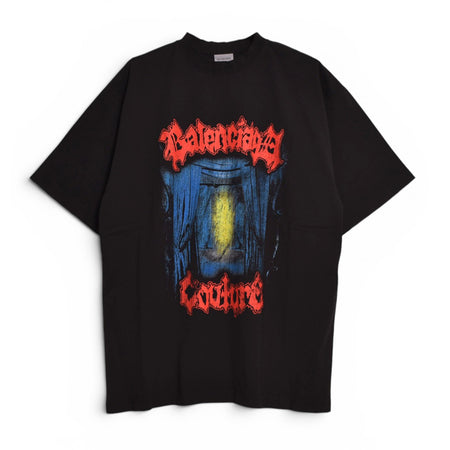 [BALENCIAGA]Salon De Couture Medium Fit T-Shirt/BLACK(764235TUVD5)