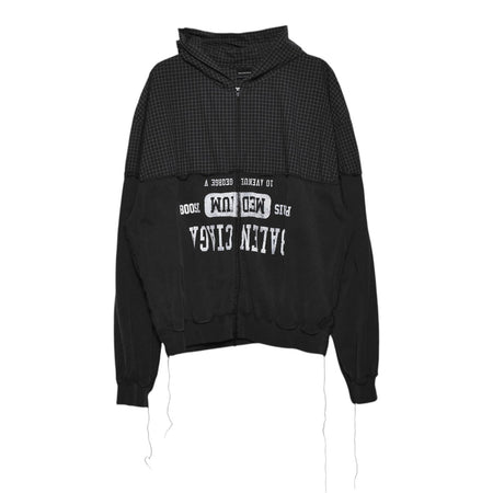 [BALENCIAGA]Patched Hooded Shirt/BLACK(850817-TTM10)