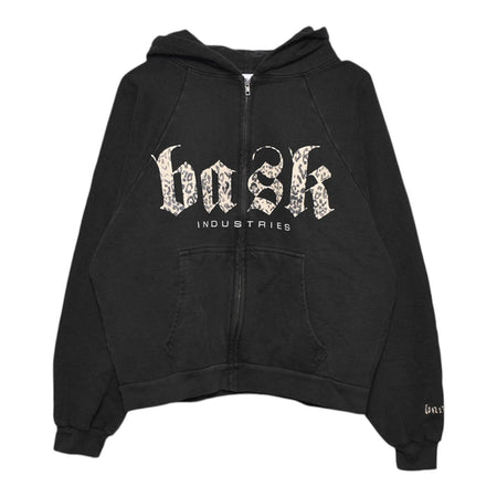 [Basketcase]INDUSTRIES,zip-up hoodie/VINTAGE BLACK