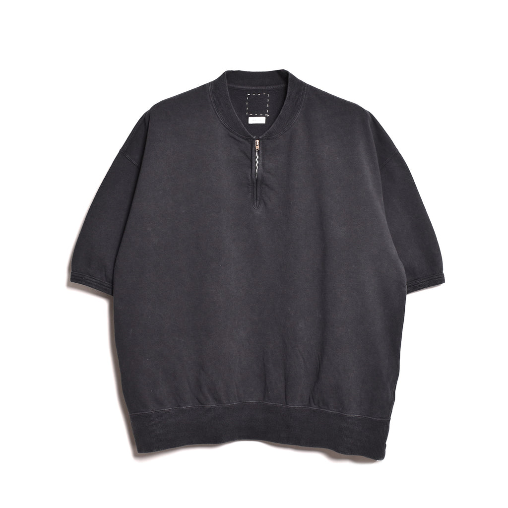 visvim]MONDO HENLEY ZIP S/S DMGD/BLACK(0126105010022) – R&Co