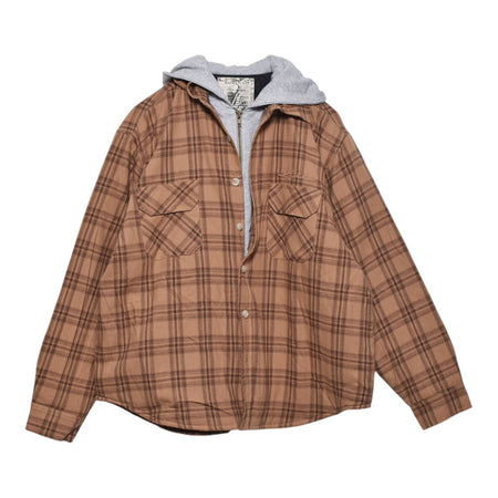 [Basketcase]DRIVER,layered jacket/BROWN/TAN
