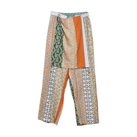 [Midorikawa]APRON EASY PANTS/FLOWER(MID25AW-PT04B)
