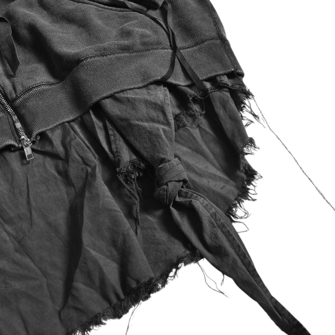 [Midorikawa]ZIP UP HOODIE/BLACK(MID26SS-CU01)