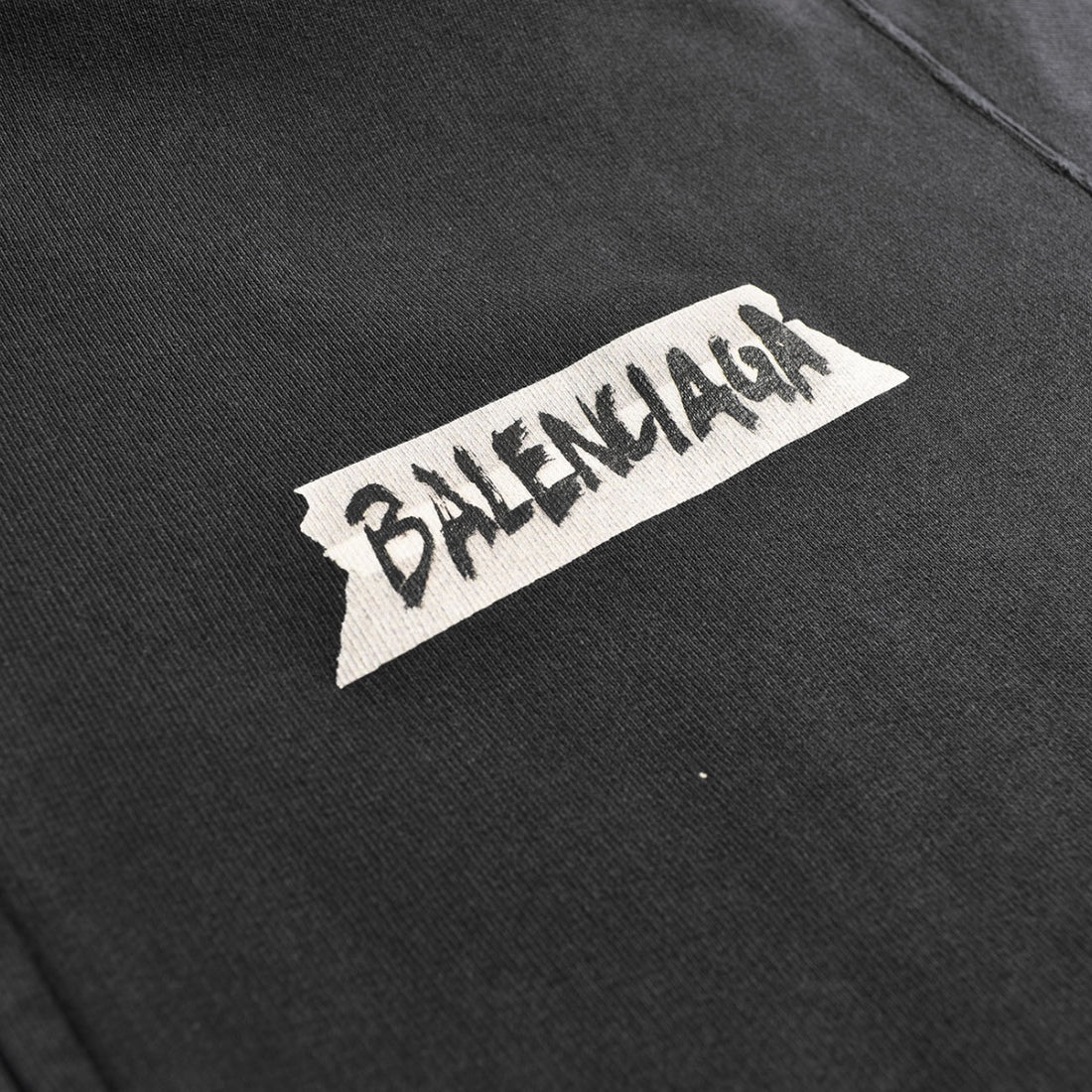 [BALENCIAGA]Oversized Zip-Up Hoodie/WASH BLACK(850338TTVL7)