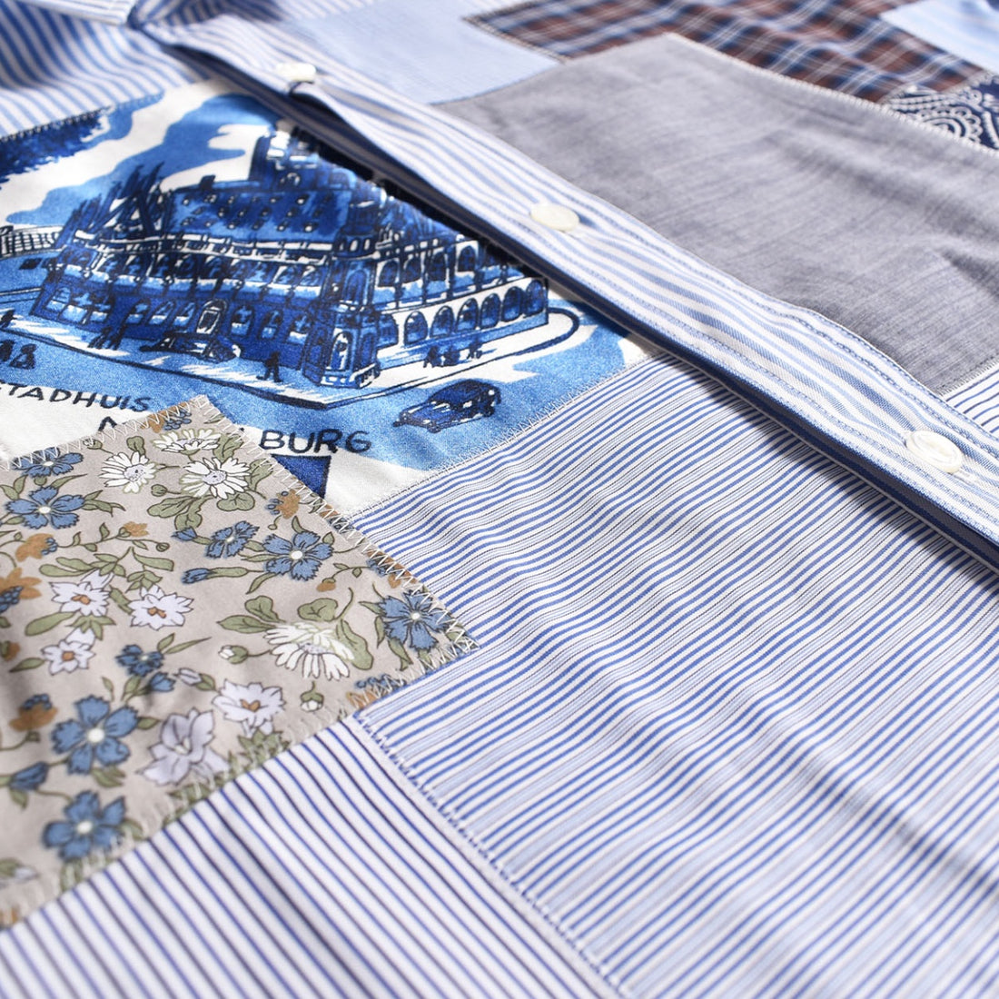 [JUNYA WATANABE MAN]SHIRT/BLUE(WQ-B036-051)