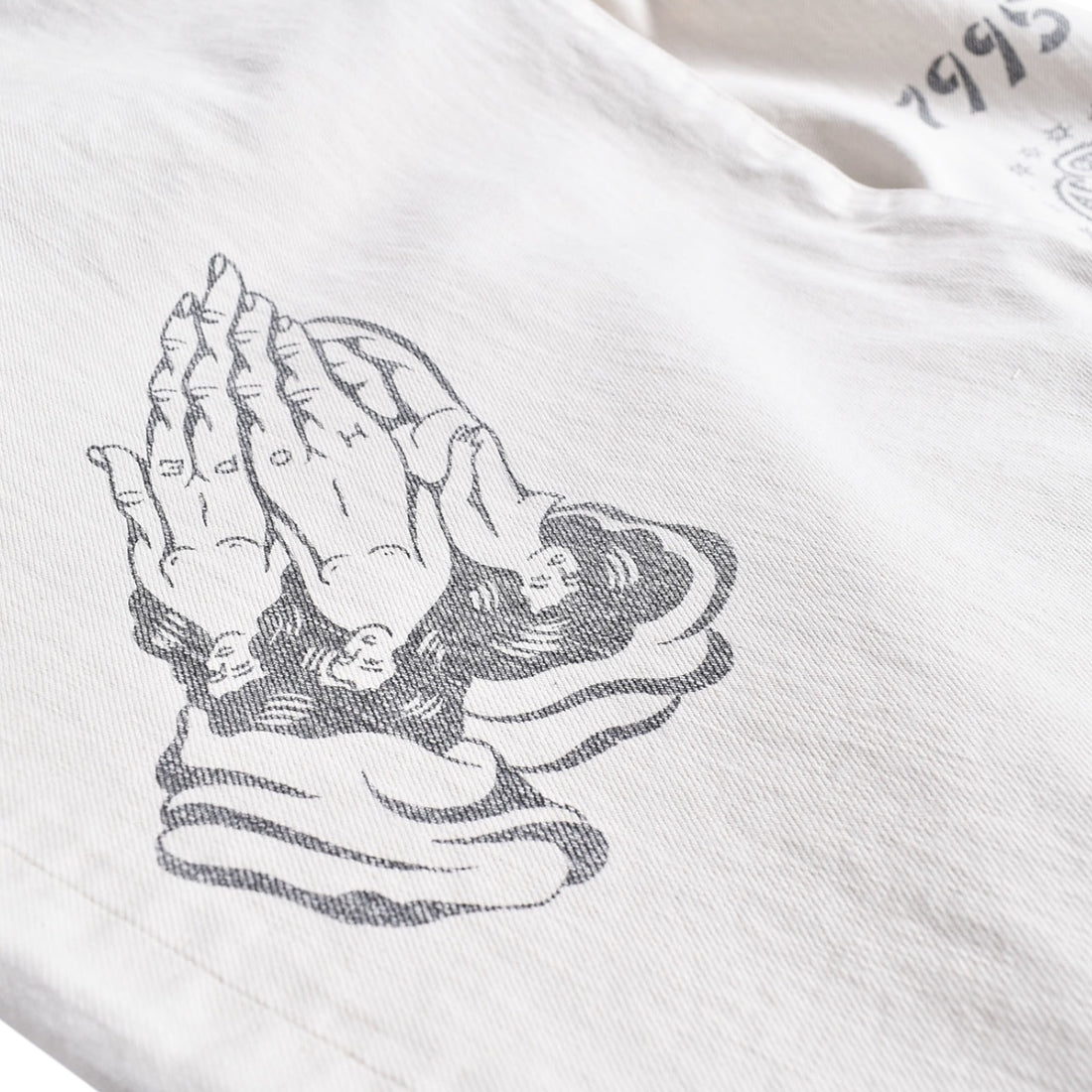 [SUGARHILL]TATOO FLASH PRINT MODERN DENIM WIDE CUT/ECRU(26440414)