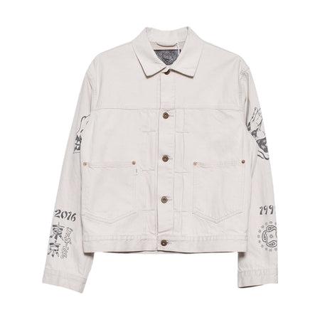 [SUGARHILL]TATOO FLASH PRINT DENIM JACKET/ECRU(26440413)