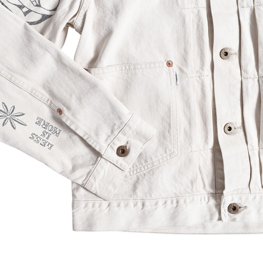 [SUGARHILL]TATOO FLASH PRINT DENIM JACKET/ECRU(26440413)