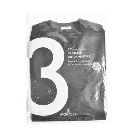 [MONCLER]SS TSHIRT 3 PACK/BLACK(8C000-32-829H8)
